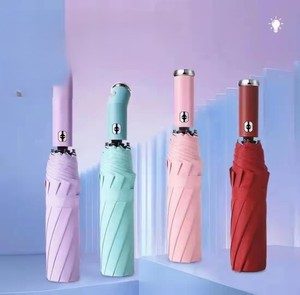 Bán buôn hoàn toàn tự động Kem chống nắng dù để che nắng ô 3 lần ô LED sử dụng kép với đèn pin LED - Product Image 3