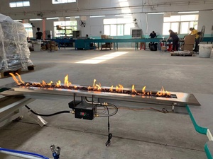 1500Mm Thiết Kế Hiện Đại Vent-Miễn Phí Lgp Propane Khí Đốt Tự Nhiên Lò Sưởi Burner Thép Ngoài Trời Khí Lò Sưởi Chèn Điều Khiển Từ Xa - Product Image 3