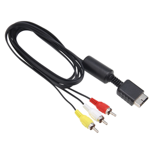 Cable Coaxial de Cobre Desnudo DAJIANG OEM Personalizado de 1.8m con Revestimiento de PVC, 3 RCA AV para Conversión de Videojuegos de PS2/<span class=keywords><strong>PS3</strong></span> a TV - Product Image 2