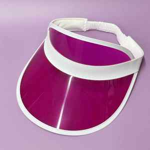 โปรโมชั่นหมวกพีวีซีกันแดดชายหาดหมวกกอล์ฟป้องกันรังสียูวีหมวกกันแดดแบบโฮโลแกรมหมวกกันแดดน้ำหนักเบาสำหรับฤดูร้อน - Product Image 6