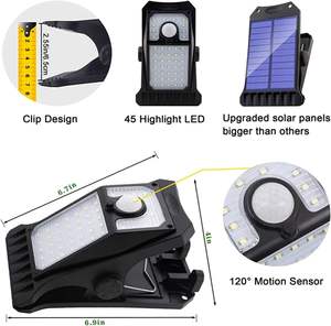 Lampe solaire LED extérieure à allumage automatique, étanche avec capteur IP65, pour jardin, rue, maison, mur, aménagement paysager, alimentée par panneau solaire et batterie - Product Image 5