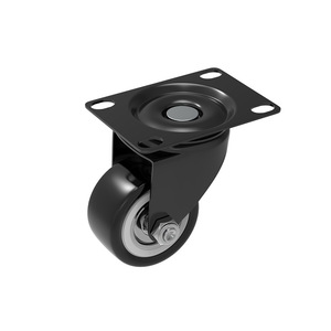 Rueda para Muebles de 1.5 Pulgadas con Placa de Montaje Fija, Diseño Industrial Silencioso - Product Image 1