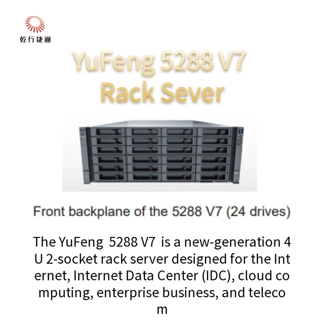 YuFeng 5288 V7 4U 2-socket Intel Xeon Rack Server-Stock Available