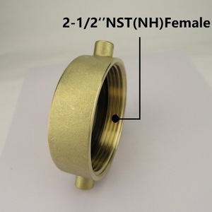 Fire Hydrant Hose Adapter 2-1/2 Inch NST NH Female To 3/4 GHT Copper Forging Durable Bulk Hose Connector - Product Image 4