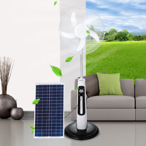 Multifunctional 16/18 Inch Rechargeable Solar DC <strong>Powered</strong> ABS Electric Stand Pedestal <strong>Fan</strong> with Remote Control - Product Image 4