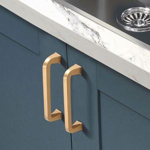 WEKIS Zinc Vintage Door Knob <b>Gold</b> Kitchen Cabinet Handles Antique Brushed Nickel Dresser <b>Drawer</b> Cabinet <b>Pulls</b> Exterior Outdoor - Product Image 4