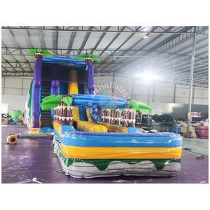Toboggan aquatique gonflable tropical géant sur mesure <span class=keywords><strong>de</strong></span> 49 pieds, qualité commerciale, pour parcs aquatiques et locations en extérieur - Product Image 5