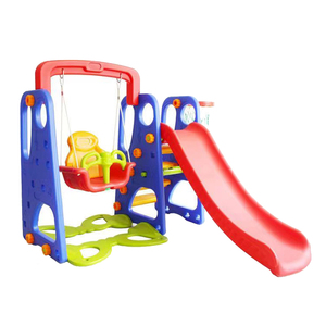 MT-HT001 Kids Plastic <strong>Swing</strong> and <strong>Slide</strong> <strong>Set</strong> Indoor for Children - Product Image 1