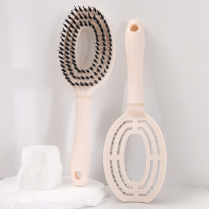 <span class=keywords><strong>Brosse</strong></span> démêlante à logo personnalisé, poils de sanglier et nylon, manche ABS, <span class=keywords><strong>brosse</strong></span> creuse, vente en gros, 23,5x8cm pour salon de coiffure - Product Image 6