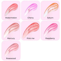 Aceite Labial Vegano de Marca Privada con Cadena Decorativa, Hidratante de Larga Duración, 30 Colores, Brillo Labial Personalizado