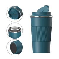 Nouvelle Tasse à Café Isotherme Portable en Acier Inoxydable avec Couvercle, Double Paroi Sous Vide, Personnalisable avec Logo – Idéale pour Boissons Chaudes et Froides