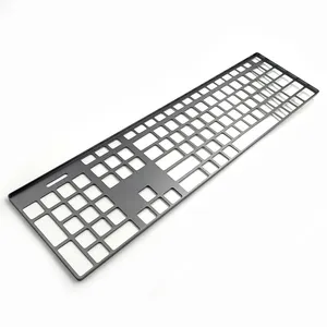 Diskon besar layanan mesin Laser mikro kustom anodisasi/pemolesan Cnc mesin aluminium Cnc Keyboard