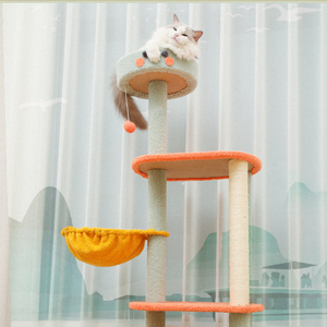 High Quality Pet Cat Climbing Frame Modern Wood Luxury Scratcher Cat Tree House