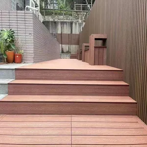 Atacado composto decking piso impermeável wpc decking composto