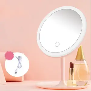 Portatile Vanity regolabile Touch Dimmer USB Led trucco specchio viso luce con conservazione cosmetica