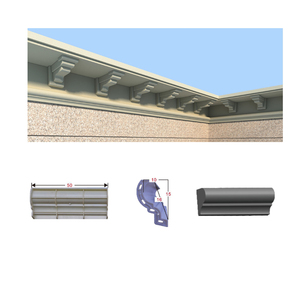 Cổ Phiếu Sẵn Sàng Bên Ngoài Cornice Khuôn Đúc Eave Khuôn Nhà Trang Trí Mái Đúc Xi Măng Đúc Sẵn Kiến Trúc Bê Tông Khuôn - Product Image 1