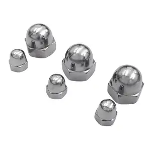 Monel Alloy 400 K500 Hex Dome Cap Nuts M3 Hex Domed Nut Inches Dome Cover Hex Nut