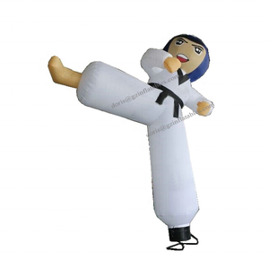 Un couple de figurines gonflables de taekwondo rouge et bleu pour la publicité / Figurine gonflable de taekwondo homme karaté / Figurine gonflable de kung-fu - Product Image 1