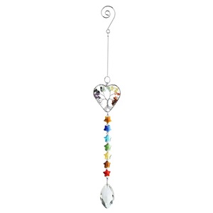 Ins style start moon albero della vita a forma rotonda con 7 chakra star hanging pendant suncatchers <span class=keywords><strong>dream</strong></span> rainbow sun catcher - Product Image 3