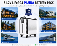Batterie de stockage d'énergie domestique EU Docan 32 kWh 51,2 V 628 Ah LiFePO4, batterie solaire 200 A avec BMS intelligent et équilibreur actif pour installateur
