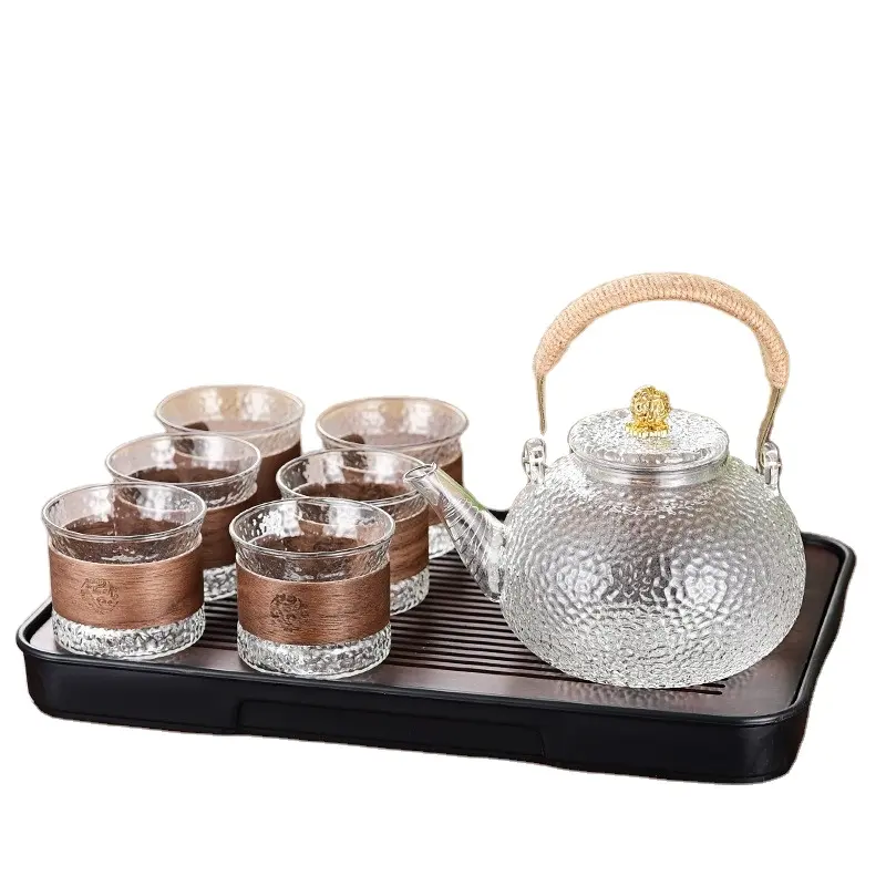 מוצר חם מכירה חם עמיד בפני חום מותאם אישית teapot זכוכית טפוט חום סיטונאי