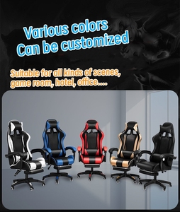 <span class=keywords><strong>Silla</strong></span> Gamer <span class=keywords><strong>Racer</strong></span> de Alta Calidad con Luces LED de Colores, Reposapiés Opcional, Tira de Luces RGB y Función de Masaje - Product Image 2