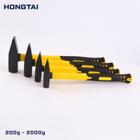 Marteau de charpentier HONGTAI à manche plastifié, tête en acier à haute teneur en carbone pour travaux métalliques et ponts