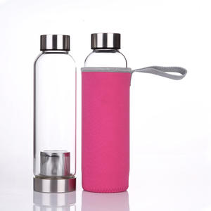 Bouteille d'eau en verre à prix de gros, en cristal de quartz naturel, pour boire directement, pour adultes, artisanat de qualité - Product Image 2