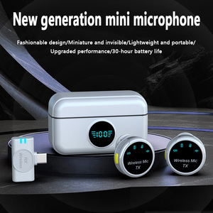 S5 reducción de ruido inalámbrico Lavalier micrófono Collar Clip solapa micrófono Compatible con caja de carga - Product Image 4