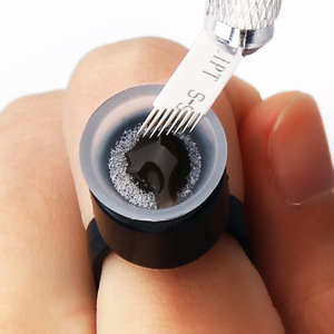 Vasos Desechables para Tinta de Esponja, Porta Pigmentos para Entrenamiento de Microblading PMU, Maquillaje Permanente Profesional, Uso en Estudio PMU - Product Image 2