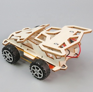 Modèle de science et technologie à quatre roues motrices pour étudiants, <span class=keywords><strong>puzzle</strong></span> DIY à assembler soi-même, jeu d'expérimentation scientifique et d'invention - Product Image 2