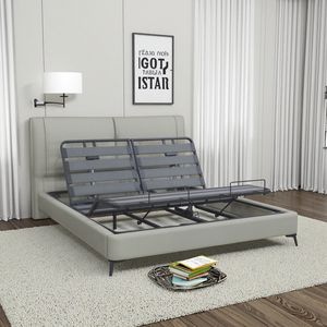 Telaio Letto Elettrico Regolabile in Metallo, Pieghevole e <span class=keywords><strong>Salvaspazio</strong></span>, Certificato CE, con Materasso Morbido per Camera da Letto - Product Image 2