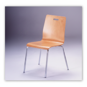 Chaises de salle à manger italiennes au design moderne, meubles de maison en bois empilables pour la cuisine - Product Image 1