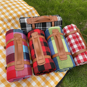 Ventes en gros de couvertures de pique-nique personnalisées en microfibre acrylique imperméable, légères et portables, de 2 m, pliables, pour toutes les saisons - Product Image 6