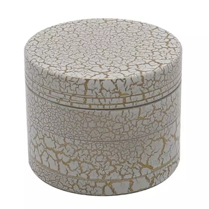 JUJI – broyeur métallique à motif fissuré de 50mm, multicolore, fumée cassée, Pipe à fumer, accessoires pour fumer les herbes, nouveau - Product Image 4