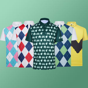 Polo de Golf de Lujo para Hombre, 88% Poliéster, 12% Elastano, Secado Rápido, Corte Ajustado, Diseño Atlético Estampado, Alta Calidad, Personalizable - Product Image 2