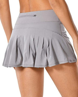 Offre Spéciale populaire femmes Tennis jupes fermeture éclair grande taille jupe pantalon intérieur Shorts élastique sport Golf jupes avec poches
