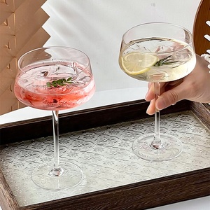 Verres à <span class=keywords><strong>vin</strong></span> coupe élégants en cristal soufflé à la main, à long pied fin, pour mariage, cocktail, champagne - Product Image 5