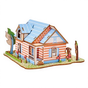 Puzzle en bambou 3D personnalisé, nouveau, modèle du jardin de <span class=keywords><strong>Fontainebleau</strong></span>, bricolage, artisanat créatif, pour les enfants de 0 à 24 mois, moins de 50 pièces - Product Image 1