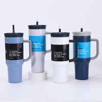 Vaso Térmico Premium de Acero Inoxidable de 40oz con Popote para Oficina, Coche, Deportes al Aire Libre - Libre de BPA, Doble Pared, Aislamiento al Vacío, Antifugas