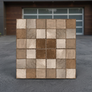 Carreaux de sol en porcelaine numérique marron brésilien Bahia 40x40cm, 12mm, mats, antidérapants, pleine masse, pour extérieur, usage intensif - Product Image 2