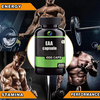 Capsules d'Ausreson OEM Eaa d'acides aminés essentiels de protéines Supplément énergétique de marque privée Capsules Bcaa Eaa