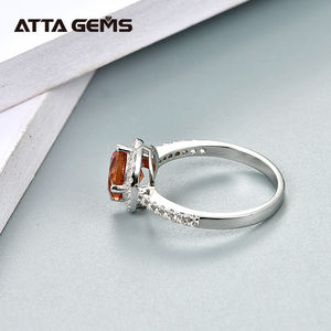 Diaspore银戒指女士圣诞节时尚<span class=keywords><strong>2.3</strong></span>创造圆形土耳其苏丹石Diaspore S925结婚戒指 - Product Image 5