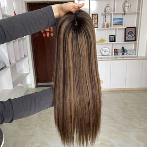 YFW-2335 European Human Hair <b>Wig</b> #HAWAII Invisible Lace Hairline 5X5 Silk Top Weft Medical <b>Wig</b> Wholesale Factory in Stock - Product Image 6
