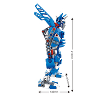 WOMA TOYS Grosir Murah Kustom Rakit Robot Transformasi Model Blok Bangunan Set untuk Anak-anak Permainan DIY
