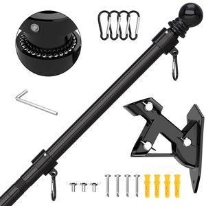 Mât de drapeau <span class=keywords><strong>mural</strong></span> en acier inoxydable-Longueur de 5 pieds - Product Image 4