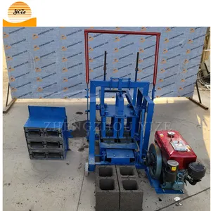 Concrete manual brick machine hollow soil cement block making machine in cameroon