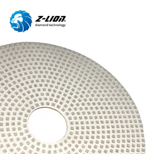 Electroplated diamond polishing pads for granite quartz ceramic concrete and glass use