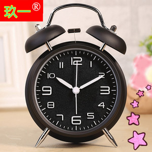Qiyi Alarm <b>Clock</b> 4 Inch Quartz Silent With Snooze Function For Student Bedroom <b>Desk</b> Use - Product Image 4