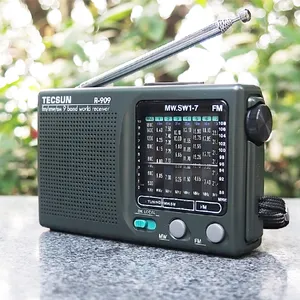 Wholesale Price TECSUN R-909 FM / MW / SW 9 Bands World Receiver Portable Radioラジオfmを内蔵したポータブルスピーカー